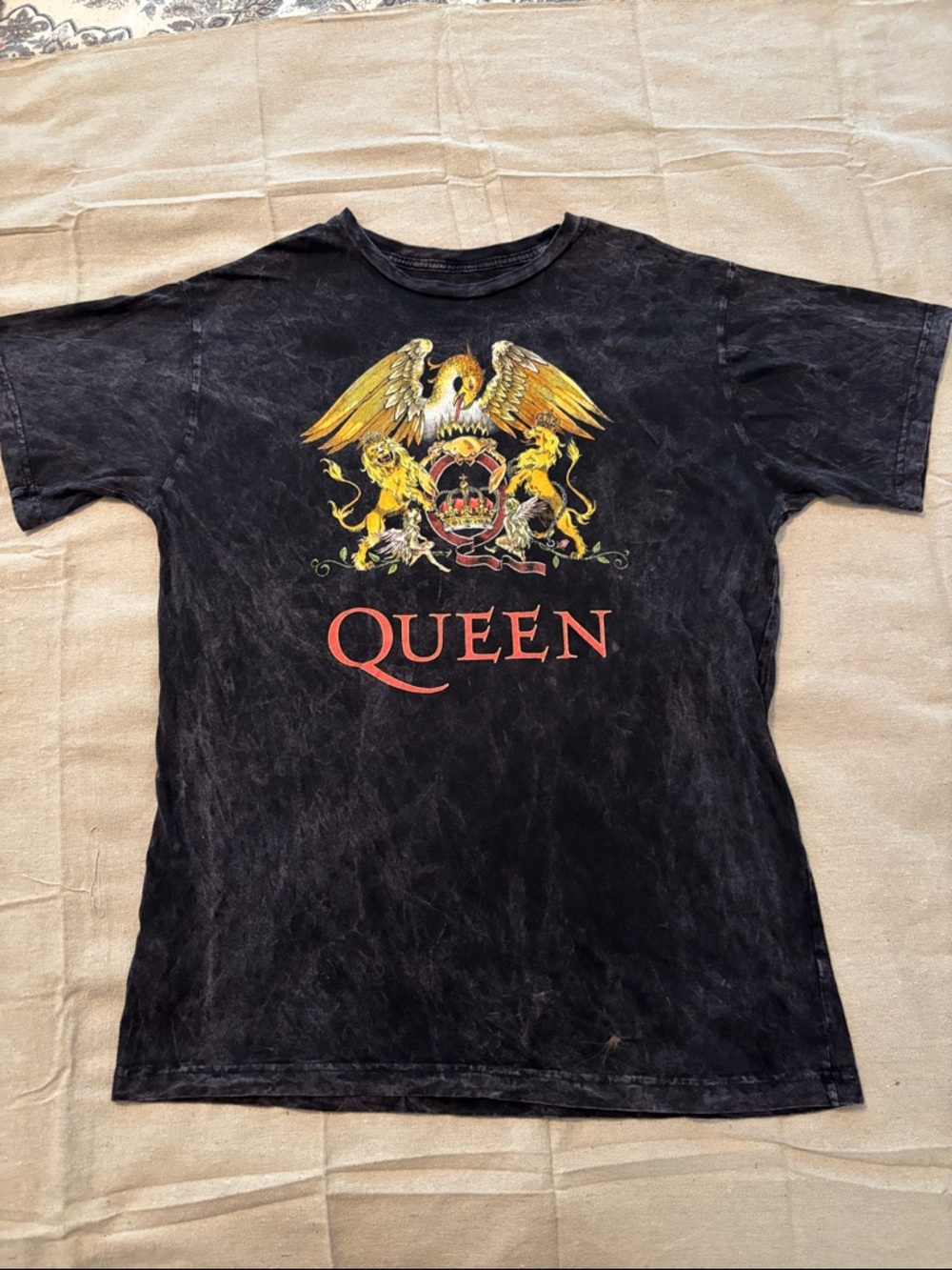 Queen Band Black Graphic Short Sleeve Tee XL